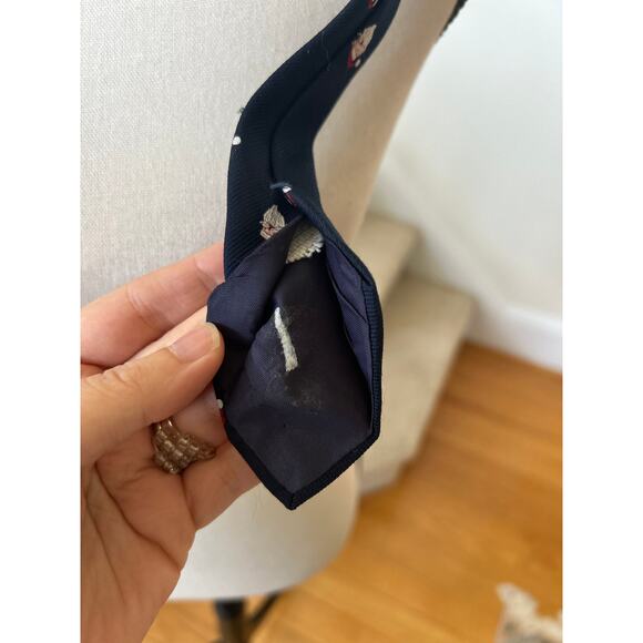 Capecod Neckwear Navy Blue Santa Head Tie - Picture 3 of 5